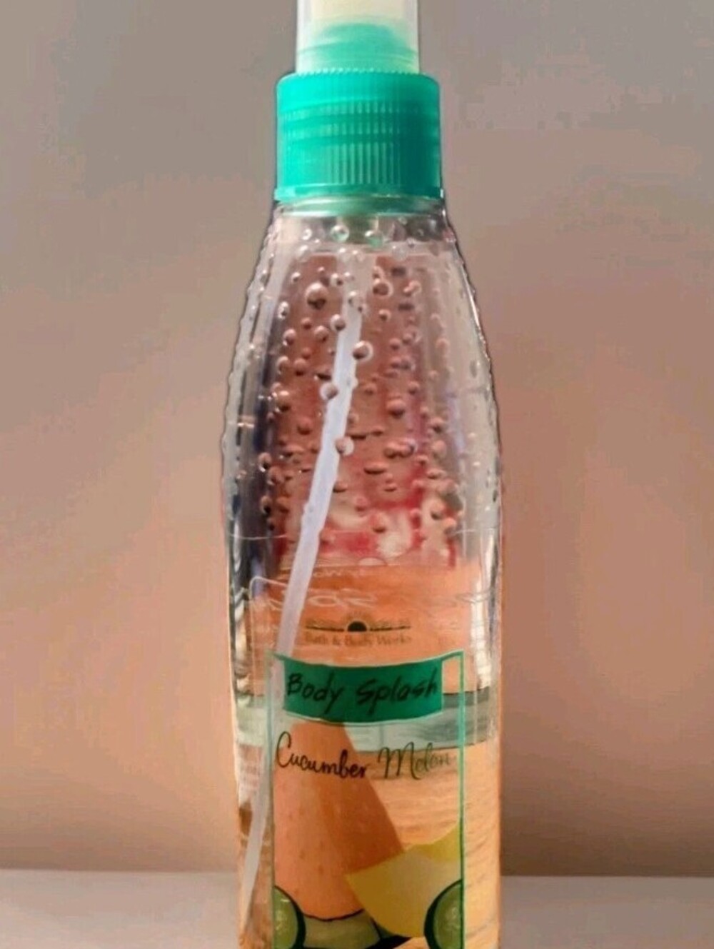 Bath & Body Works Cucumber Melon Body Splash With Moisturizing Aloe Vera 8 Oz